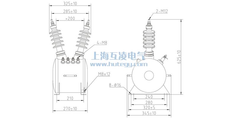 10kv油浸式放電線圈尺寸圖FDE